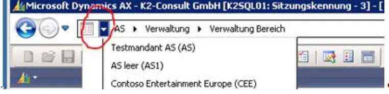 Bild: Usability beim ERP-System Microsoft Dynamic AX 2009