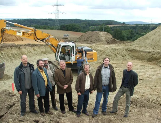Bild: Baubeginn des ersten PROKON-Windparks in Rheinland-Pfalz