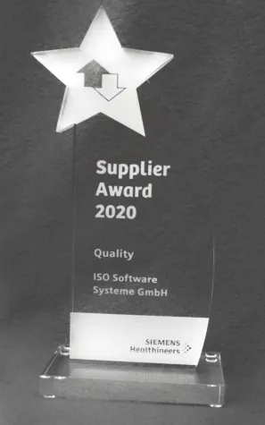 Bild: ISO Software Systeme gewinnt Quality Award 2020 der Siemens Healthineers