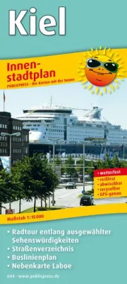 Bild: Mit dem Innenstadtplan Kiel am und auf dem Wasser
