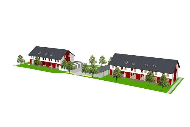 Bild: In Weinheim-Lützelsachsen entstehen 11 neue Reihenhäuser von Werner Wohnbau