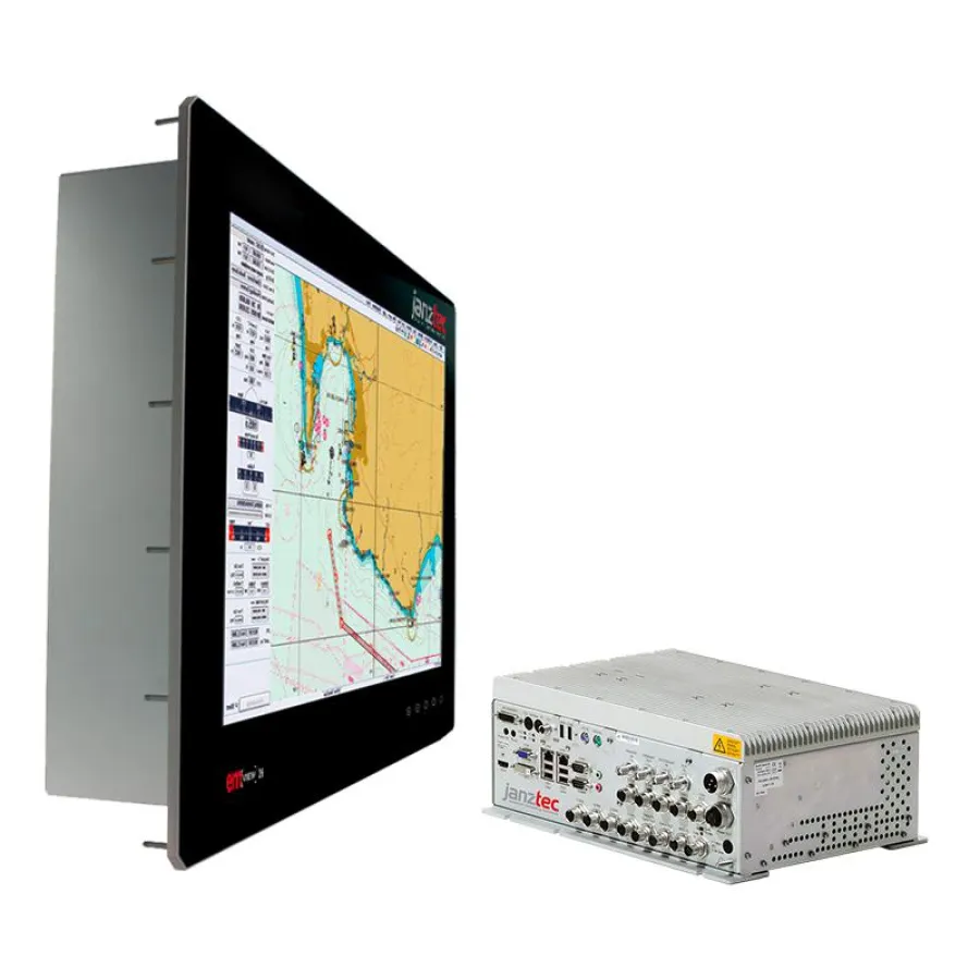 Janz Tec's ECDIS Panel PC emVIEW-26 und kundenspezifisches System
