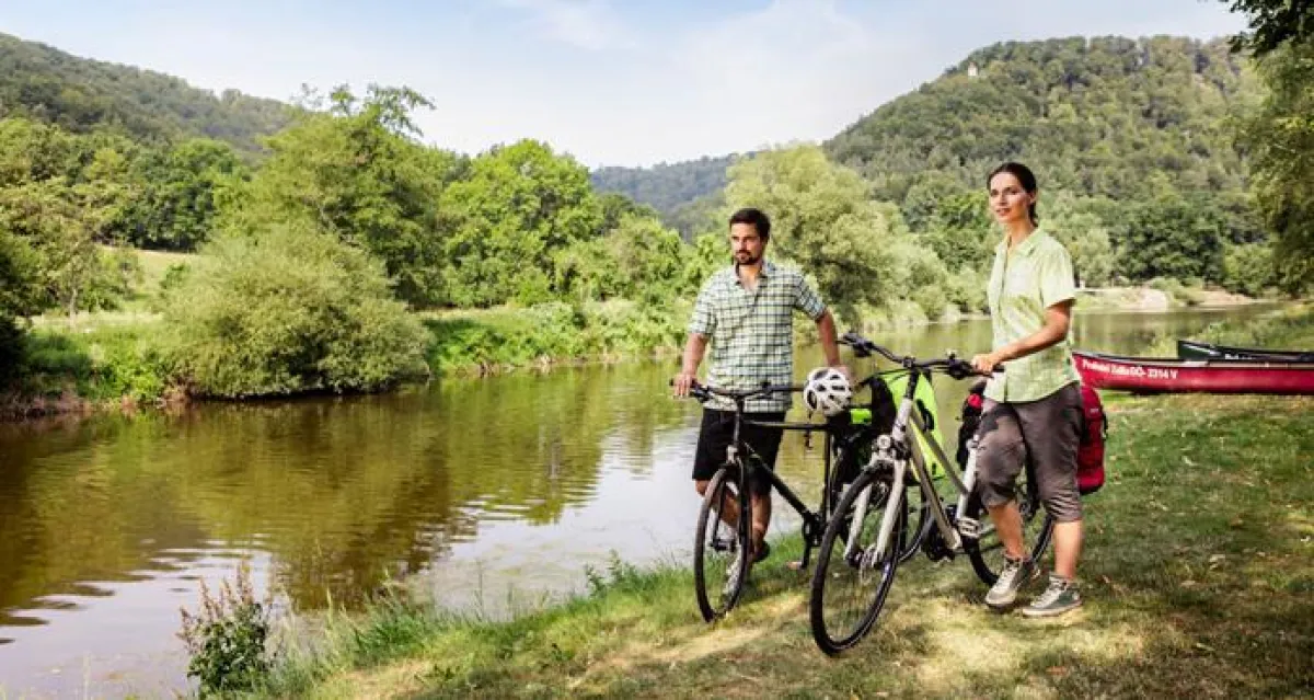 Werratal-Radweg bei Bad Frankenhausen, Quelle: M. Fischer/ TTG