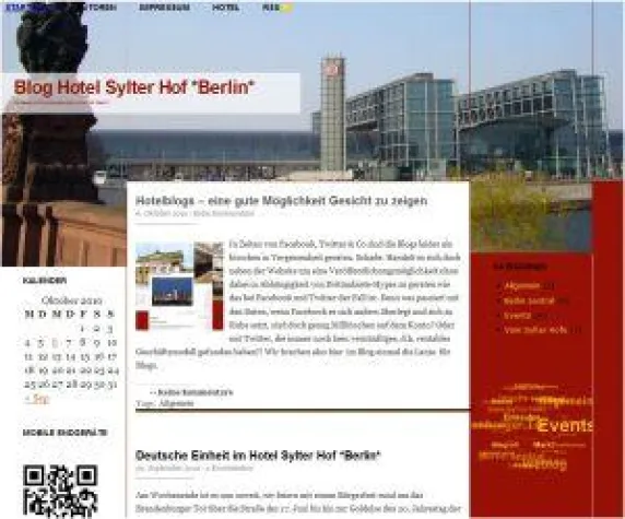 Bild: Hier wird jetzt auch gebloggt – Sylter Hof Berlin mit Blog online