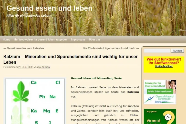 Ohne Mineralien geht nichts Bild: Ohne Mineralien geht nichts