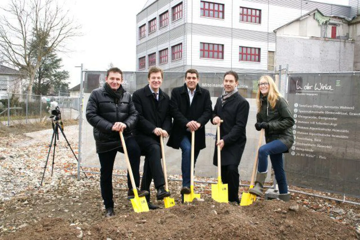 Spatenstich für die zweite Bauetappe des Projekts „In der Wirke“ in Hard.