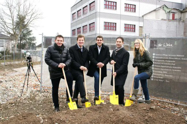 Bild: Start der zweiten Bauetappe am Standort „In der Wirke“ in Hard