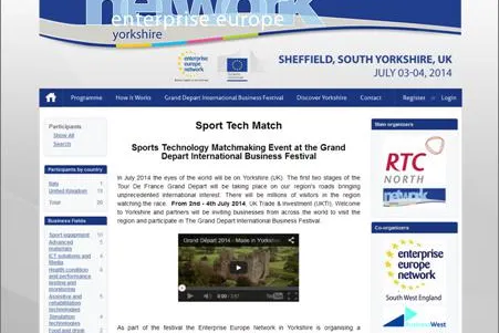 Bild: Sport Tech Match - Kooperationsbörse vom 03. - 04.07.2014, Sheffield, UK