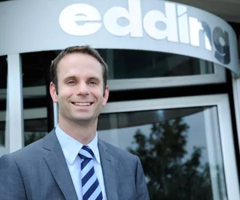 dresden exists Gründerfoyer mit Per Ledermann der edding AG Bild: dresden exists Gründerfoyer mit Per Ledermann der edding AG