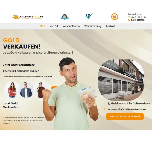 Bild: Goldverkauf mit Vertrauen: KaufMeinGold.de steht für Transparenz und Fairness