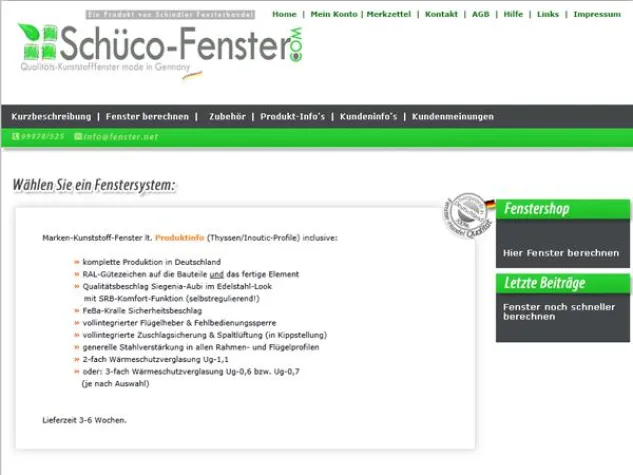 Schüco Fenster online kaufen Bild: Schüco Fenster online kaufen