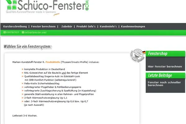 Bild: Schüco Fenster online kaufen