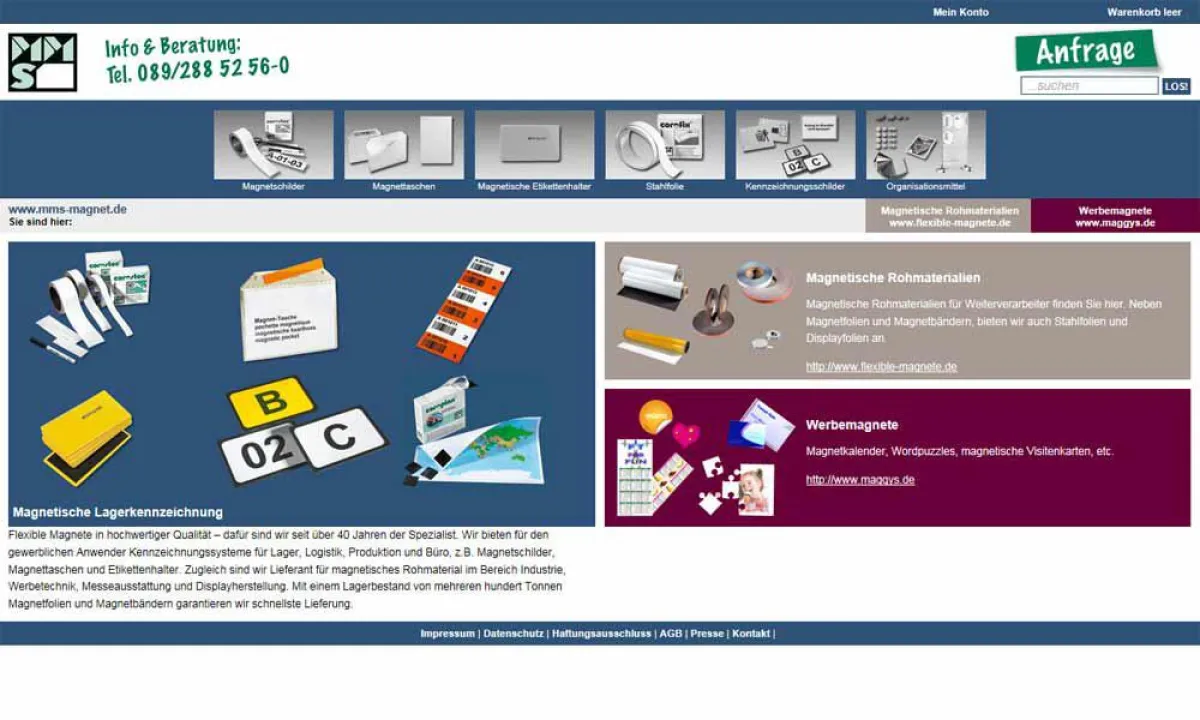 Starseite MMS Homepage