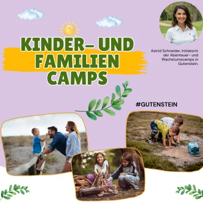 Bild: Camps, die dein Kind selbstbewusster machen und dich als Elternteil stärken.In Gutenstein mit Astrid Schneider