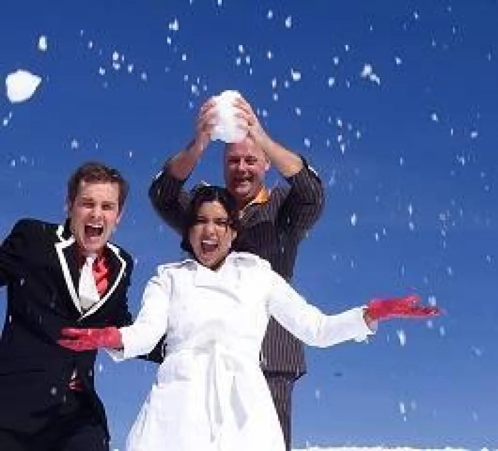 Sorgt für Partystimmung am Arlberg: die Hermes House Band