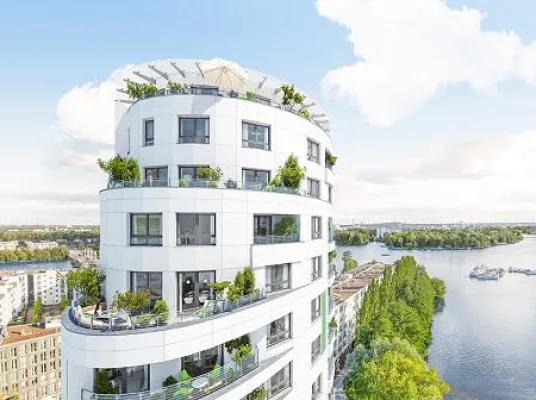 Bild: Wohnturm in direkter Wasserlage: PROJECT startet Verkauf für 76 Eigentumswohnungen in Berlin-Spandau