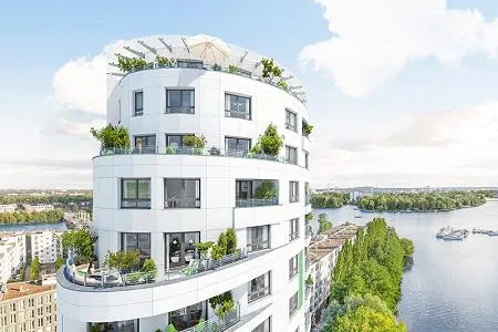 Wohnturm in direkter Wasserlage: PROJECT startet Verkauf für 76 Eigentumswohnungen in Berlin-Spandau Bild: Wohnturm in direkter Wasserlage: PROJECT startet Verkauf für 76 Eigentumswohnungen in Berlin-Spandau