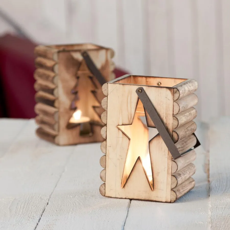Dekoria Teelichthalter Wooden Star