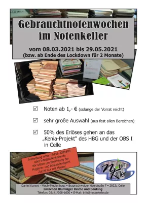 Bild: Gebrauchtnotenwochen 2021 im Notenkeller Celle