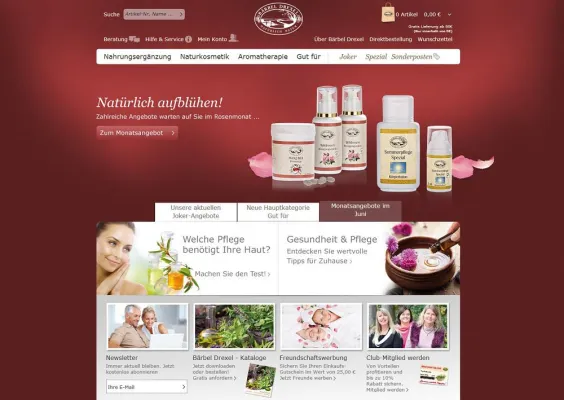 Bild: Neuer Online-Shop von Bärbel Drexel - der Mensch im Mittelpunkt