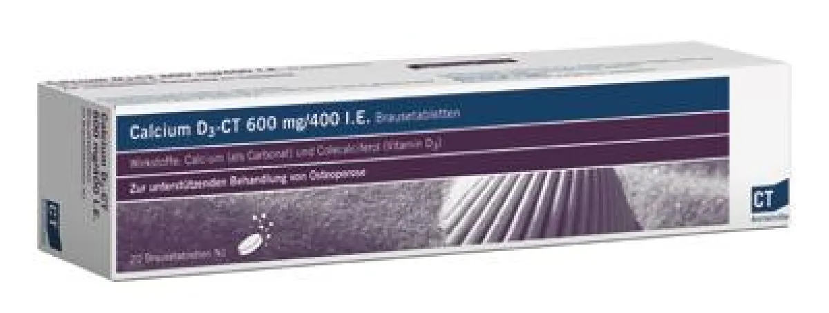 Gut für die Knochen: Calcium D3-CT Brausetabletten