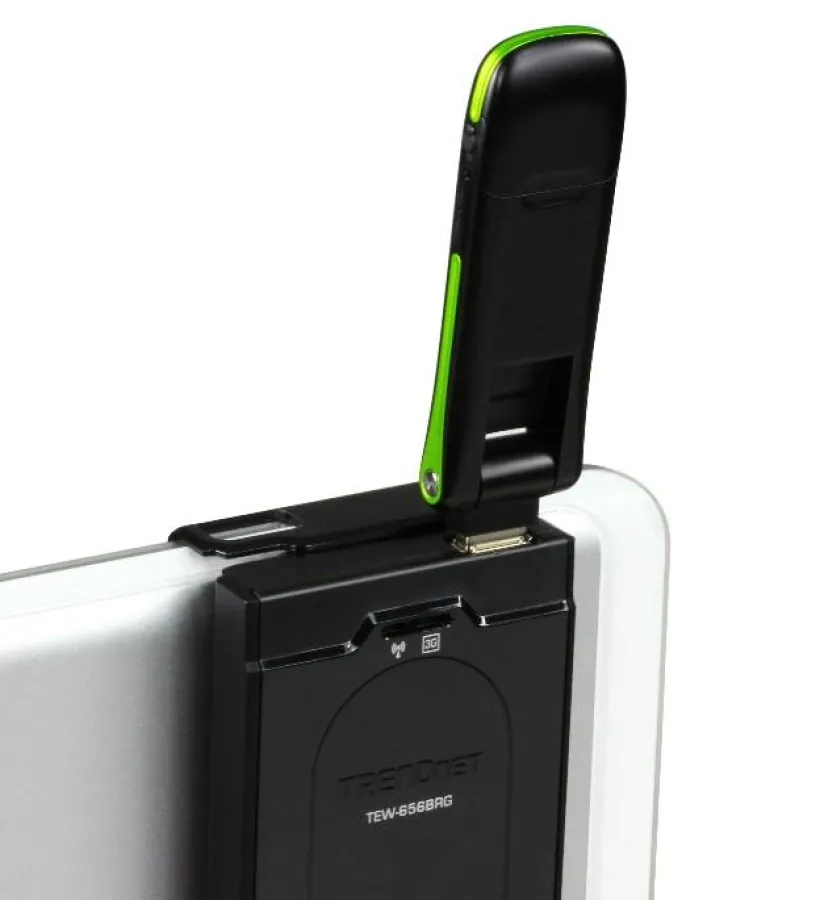 Der tragbare UMTS Wireless-N-Router, Modell TEW-656BRG, ist ab März für UVP 70,- USD erhältlich.