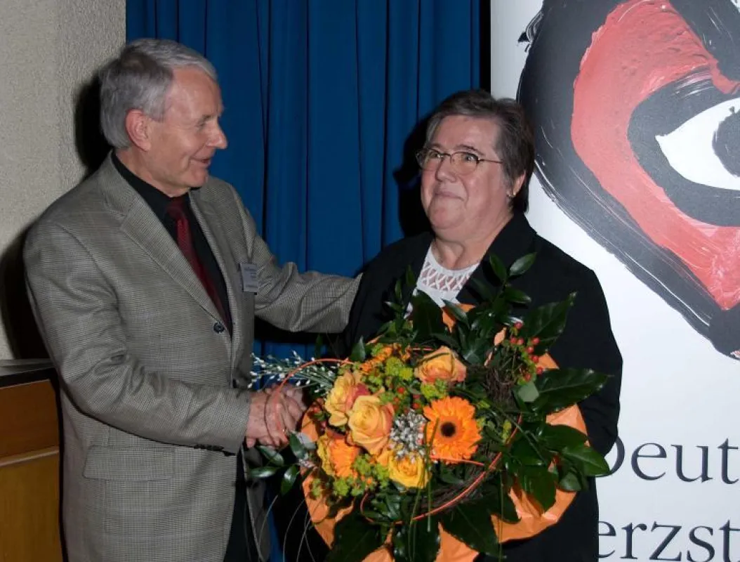 Herr Bernhard Grotz, Geschäftsführender Kaufmännischer Direktor und Frau Jutta Stockhorst