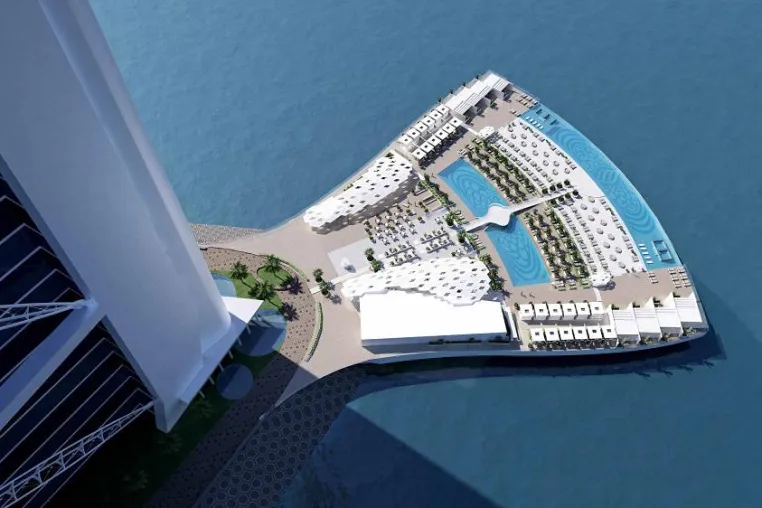 Bild: 'North Deck' – das Burj Al Arab Jumeirah erhält ein schwimmendes Sonnendeck