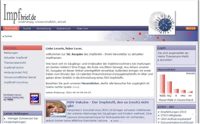 Bild: Weniger Schmerzen bei Impfungen. Free Download aus Anlass der 50. Ausgabe impfbrief.de