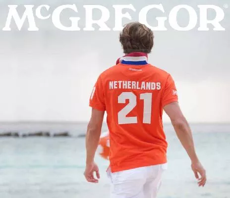 Bild: Exklusive Länder-Poloshirts von McGregor: Stilvoll unterwegs zu den sportlichen Highlights im Sommer 2012