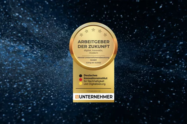 Bild: Herold Unternehmensberatung auch 2025 als „Arbeitgeber der Zukunft“ ausgezeichnet