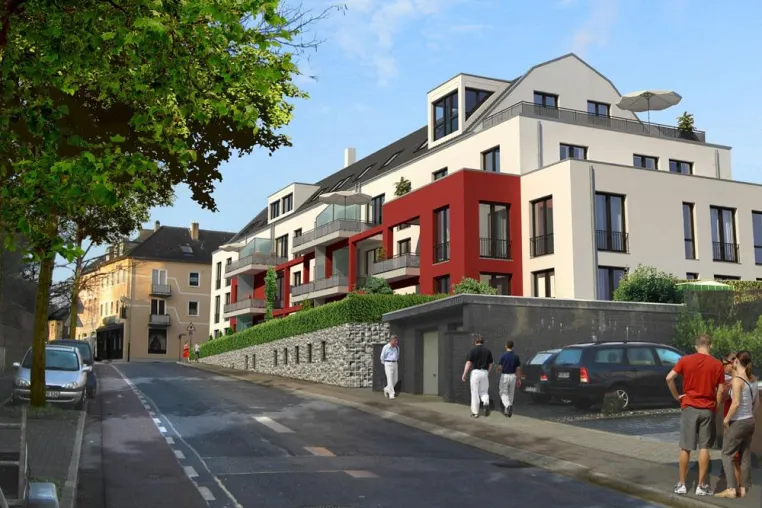 Bild: Die Rosenstraße in Ratingen erhält mit dem „Rosengarten“ ein neues Gesicht