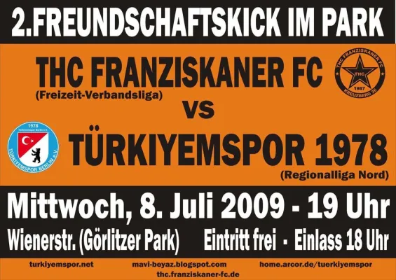 Bild: Türkiyemspor Berlin - 2. Freundschaftsspiel gegen Franziskaner