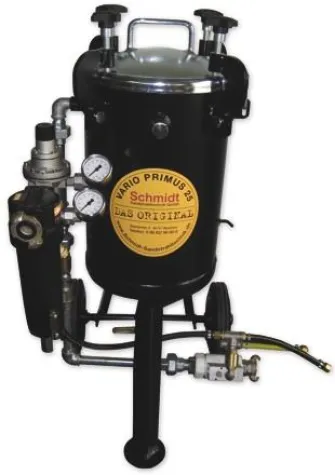 Bild: VARIO PRIMUS 25 Liter ½" macht Sandstrahlen noch flexibler und schonender