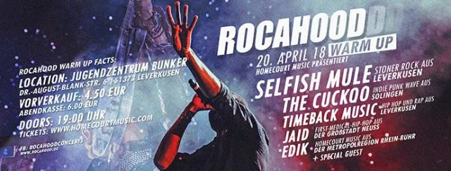 Bild: Pressemitteilung für die Veranstaltung „Rocahood Warm Up"