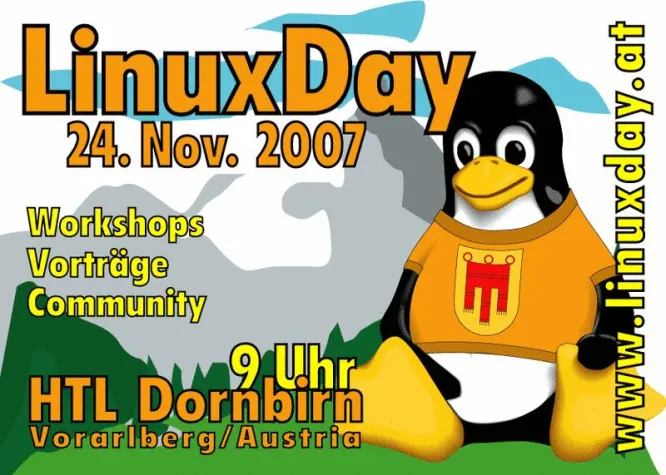 Bild: LinuxDay 2007 – snowflake präsentiert TYPO3 am 24. November 2007 in Dornbirn