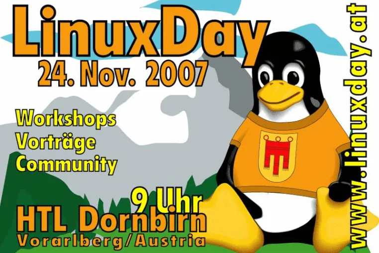 Bild: LinuxDay 2007 – snowflake präsentiert TYPO3 am 24. November 2007 in Dornbirn