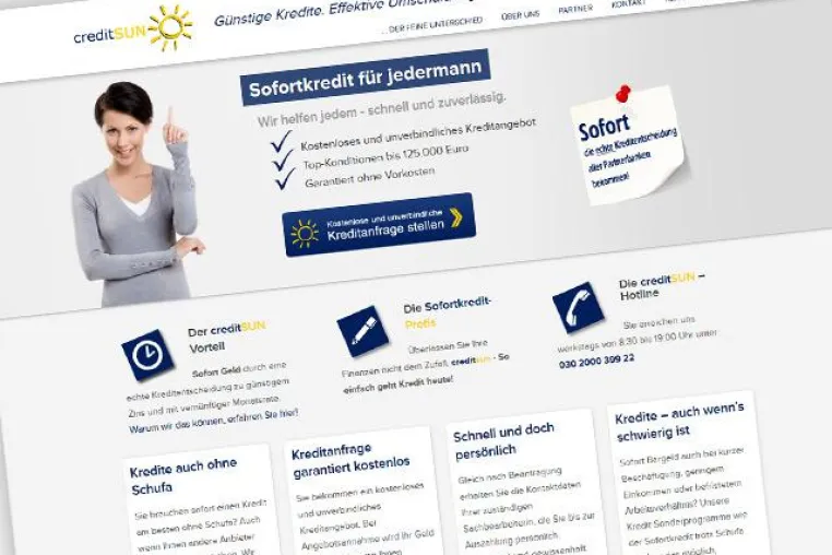 Online Kreditvermittlung im neuen Design und mit erweitertem Angebot Bild: Online Kreditvermittlung im neuen Design und mit erweitertem Angebot