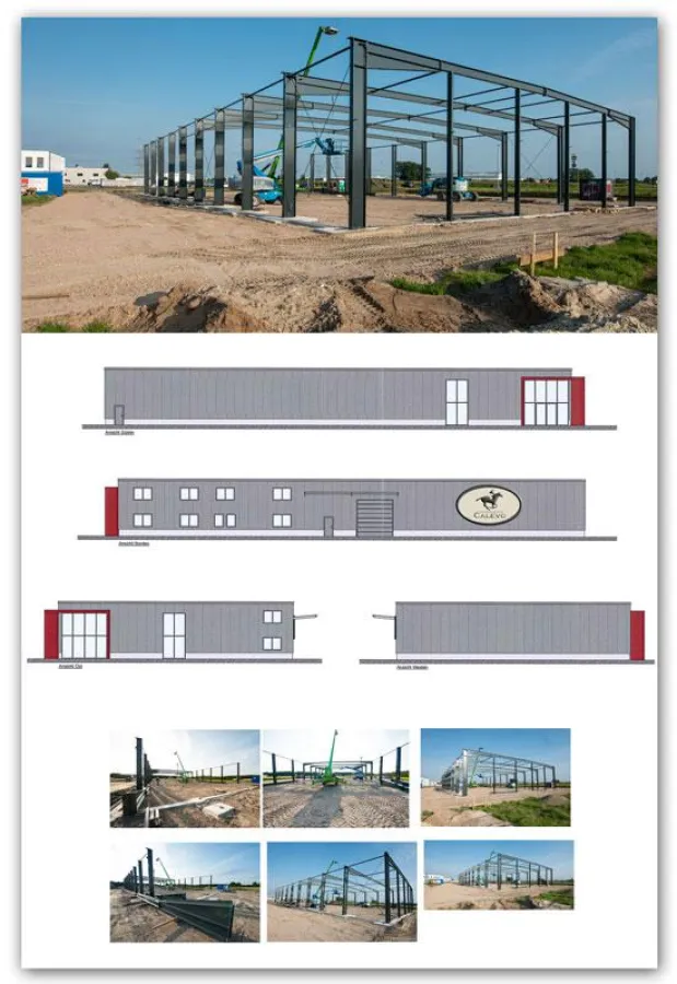 Neue CALEVO Versand- und Logistikhalle am Autobahnkreuz Emsbüren/Schüttorf