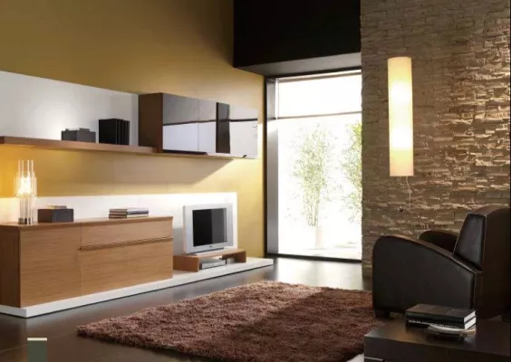 Bild: Perfektes Wanddesign mit Steinoptik Wandverkleidung aus Kunststein Wandpaneele und Design Tapeten