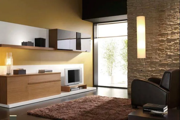 Bild: Perfektes Wanddesign mit Steinoptik Wandverkleidung aus Kunststein Wandpaneele und Design Tapeten