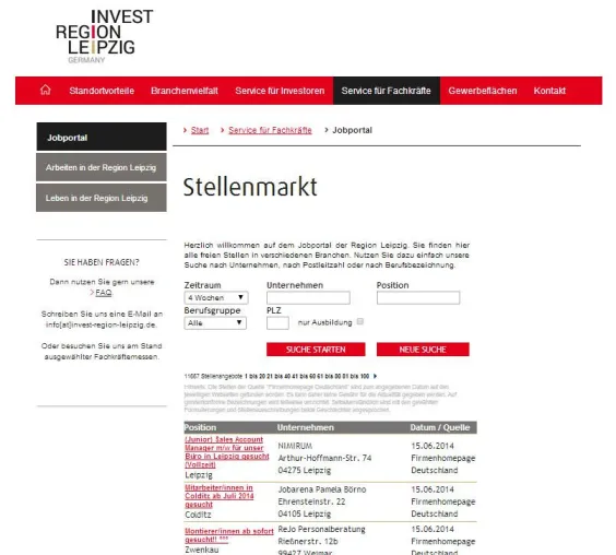 Bild: 12.000 Jobs in der Region Leipzig – Regionaler Stellenmarkt von index ist online