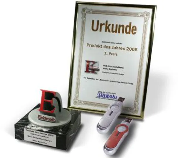 CM-Stick als Gewinner: ausgezeichnete Sicherheit in der Gruppe „Embedded Design“ Bild: CM-Stick als Gewinner: ausgezeichnete Sicherheit in der Gruppe „Embedded Design“