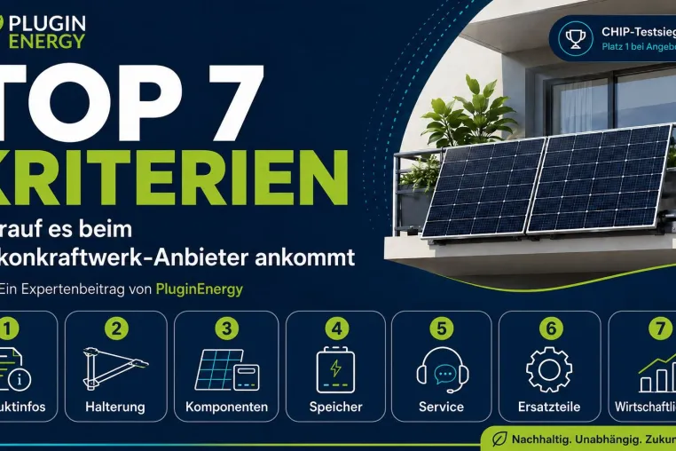 Bild: Balkonkraftwerk-Boom: CHIP-Testsieger PluginEnergy nennt sieben Kriterien für einen guten Anbieter