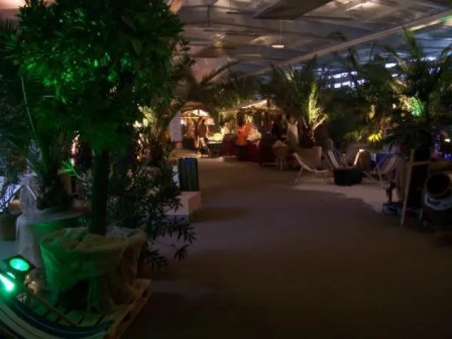 Bild: NaturKunstMarkt mit Weihnachtsgeschichten unter Palmen