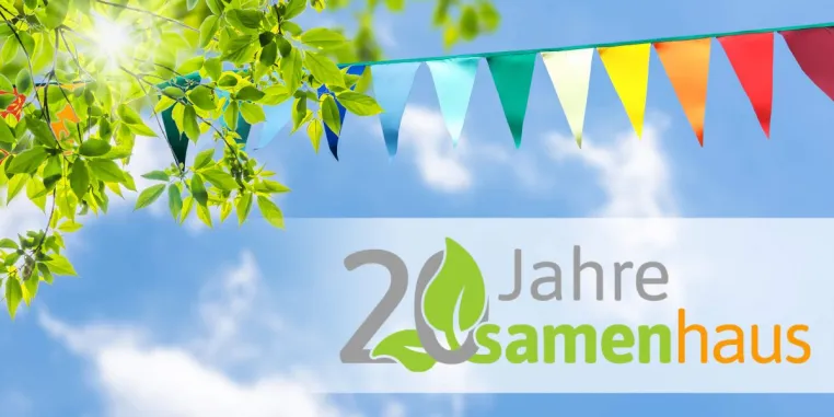 Samenhaus Müller GmbH feiert 20-jähriges Jubiläum - und räumt aus! Bild: Samenhaus Müller GmbH feiert 20-jähriges Jubiläum - und räumt aus!