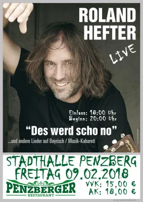 Roland Hefter live in der Stadthalle Penzberg am 09.02.2018 Bild: Roland Hefter live in der Stadthalle Penzberg am 09.02.2018
