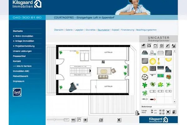 Bild: Raumplanung online bei Kilsgaard-Immobilien.de