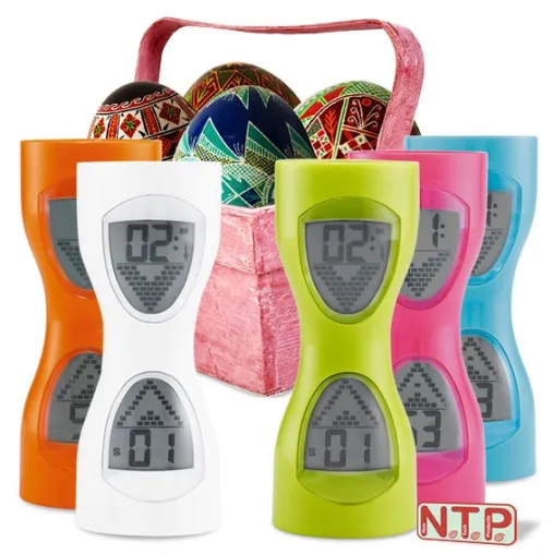 NTP läutet Ostern ein - mit der ADDEX Design Eieruhr AT-80 Bild: NTP läutet Ostern ein - mit der ADDEX Design Eieruhr AT-80
