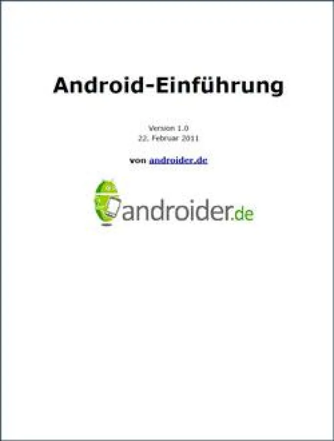 Ebook-Cover Android-Einführung
